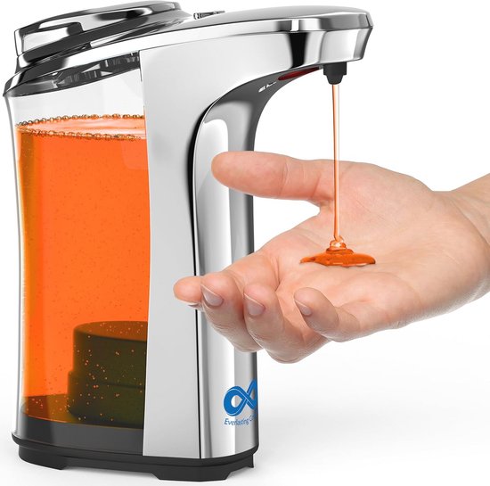 No-Touch Automatische Zeepdispenser Zilver Aloe Vera Navulling 250 ML