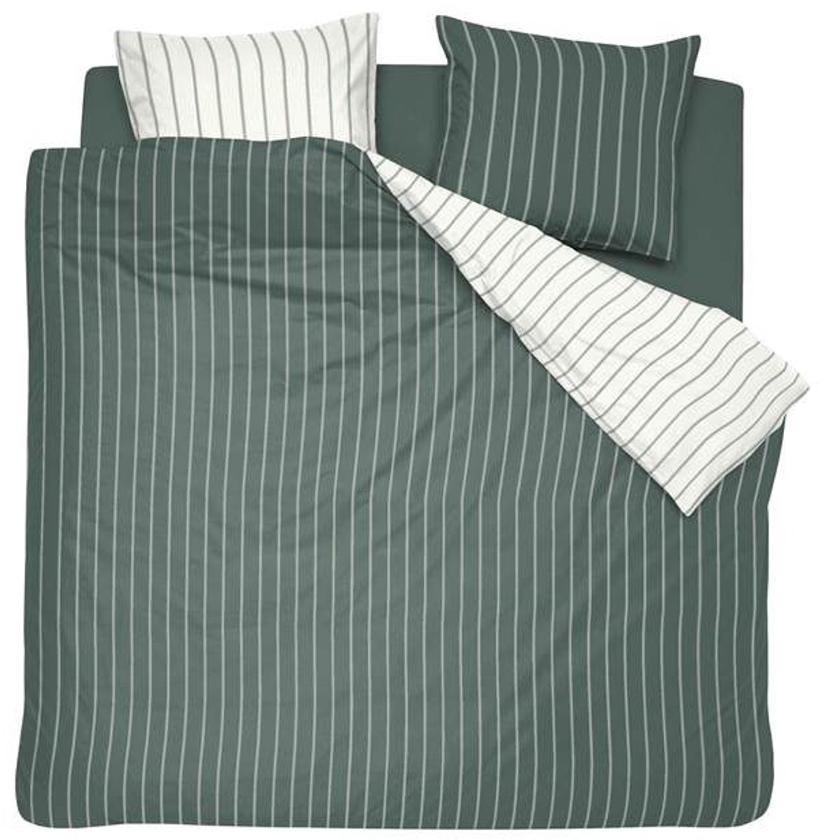 Cinderella Eenvoud Dekbedovertrek - Extra breed - 260x200/220 cm - Groen