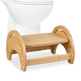 DANEXT Bamboe Toiletkruk - Ergonomische Toilethulpmiddel - Bevorder Een Gezonde Stoelgang Geschikt Voor Alle Leeftijden Duurzaam Bamboe
