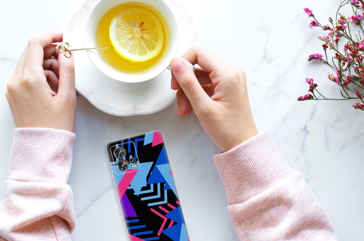 Motorola Edge 30 Fusion TPU Hoesje Funky Triangle