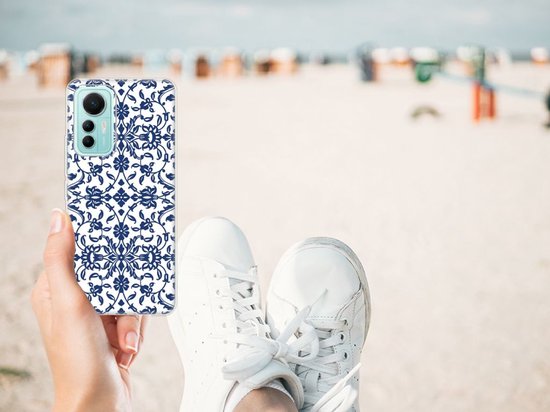 Case Cover pour Xiaomi 12 Lite Coque Téléphone Fleur Bleue