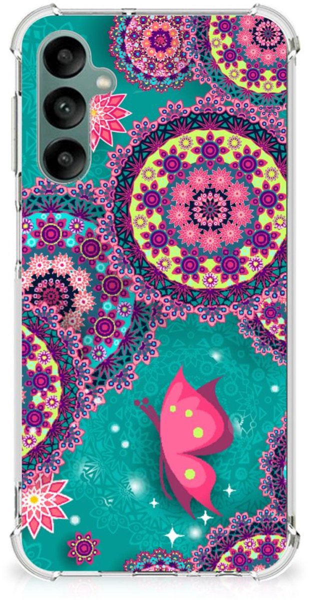 Samsung Galaxy A24 Back Cover Cirkels en Vlinders