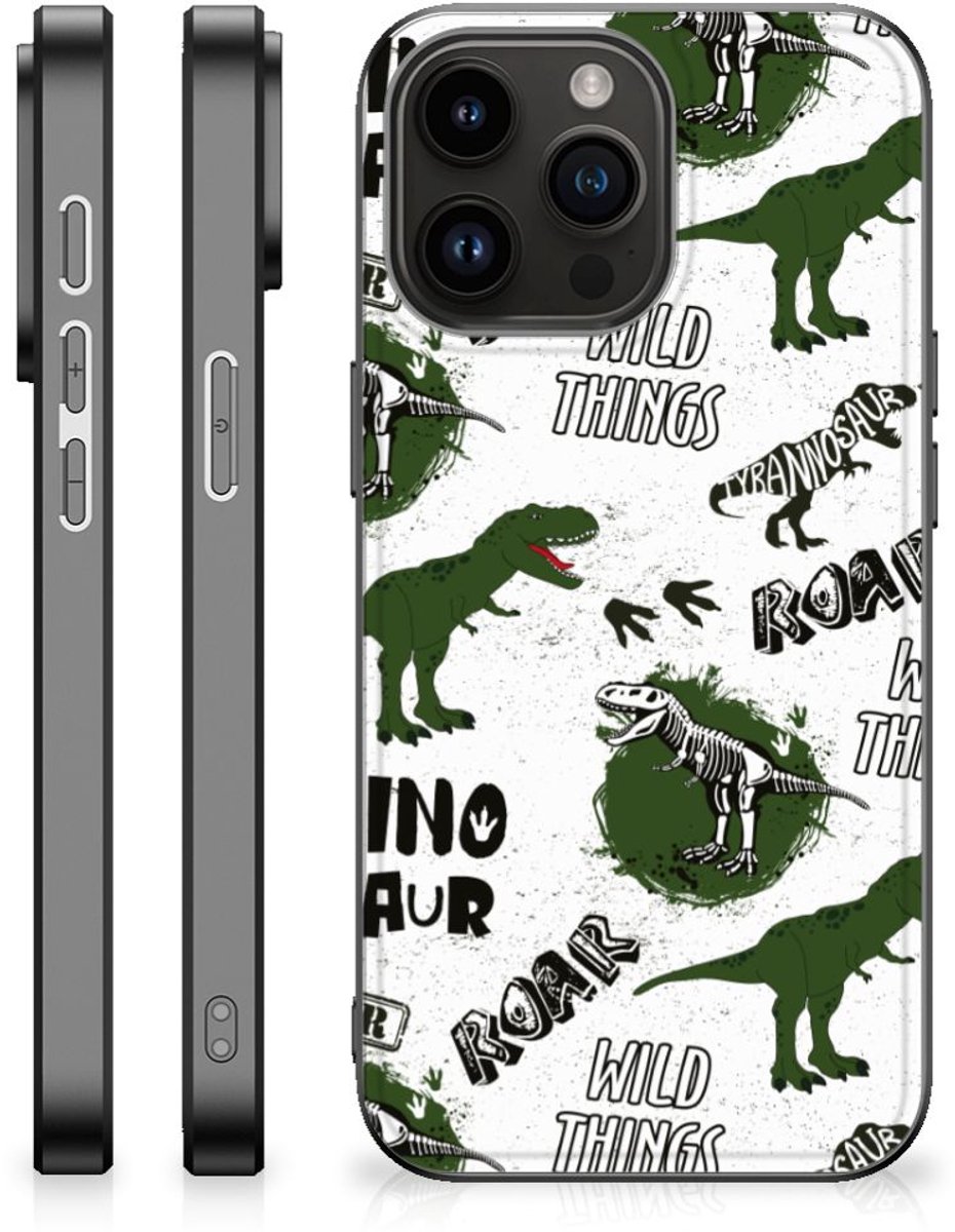 Dierenprint Telefoonhoesje voor iPhone 15 Pro Max Dinosaurus