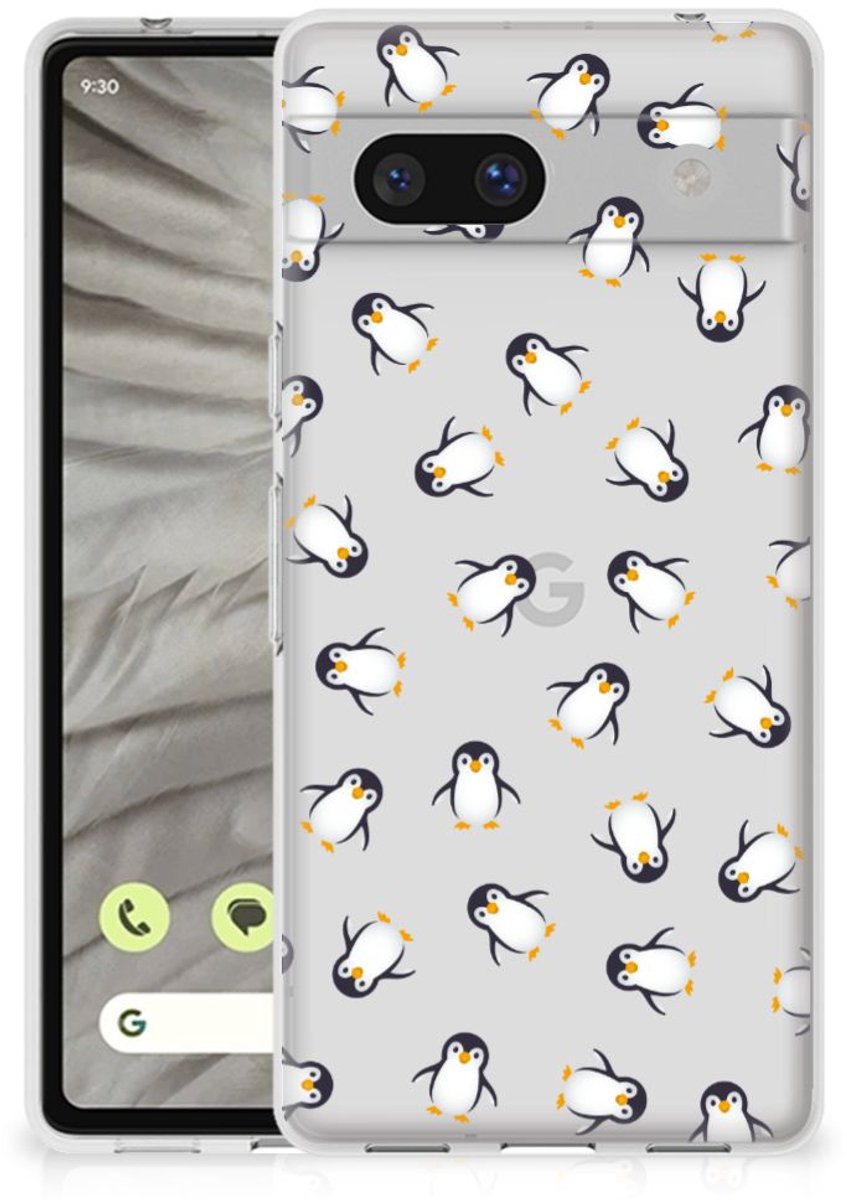 TPU bumper voor Google Pixel 7A Pinguïn