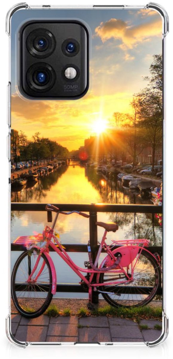 Motorola Edge 40 Pro Telefoonhoesje met valbescherming Amsterdamse Grachten