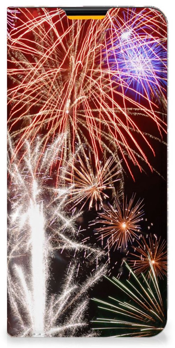 Samsung Galaxy M52 Hippe Standcase Vuurwerk