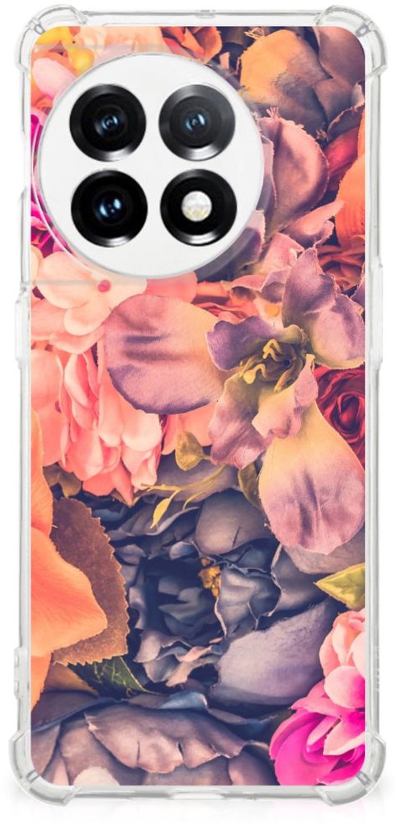 TPU Case Anti-Shock voor OnePlus 11 Case Bosje Bloemen