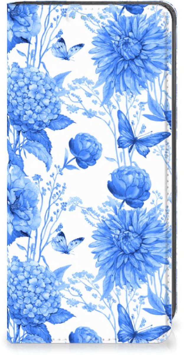 Smart Cover voor Samsung Galaxy A53 Flowers Blue