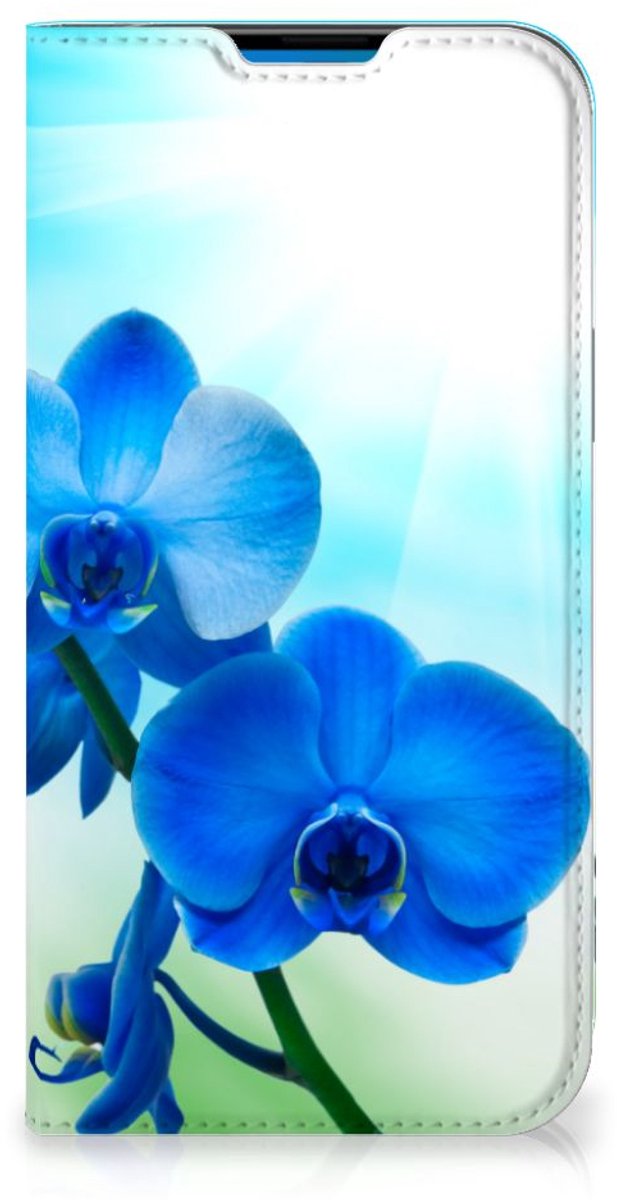 iPhone 14 Pro Max Smart Cover Orchidee Blauw - Cadeau voor je Moeder