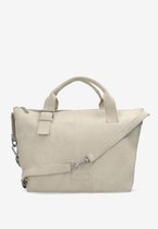 Shabbies Amsterdam Grote Handtas / Crossbodytas Dames - Suède - Essie - Beige