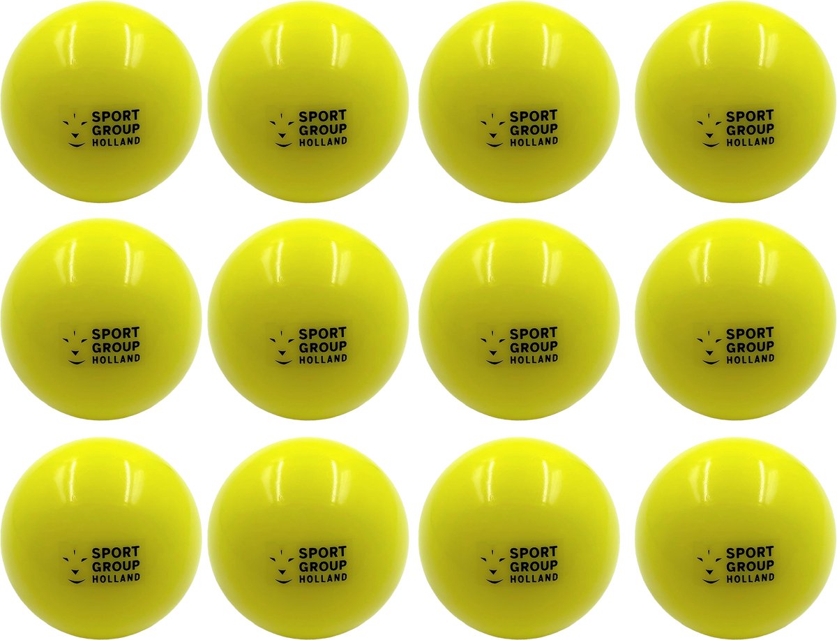Hockeybal Indoor Geel (Set van 12 Stuks)