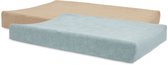 Jollein Aankleedkussenhoes Badstof 50x70cm - Zachte Hoes Baby Aankleedkussen - Sea Green/Biscuit - 2 Stuks