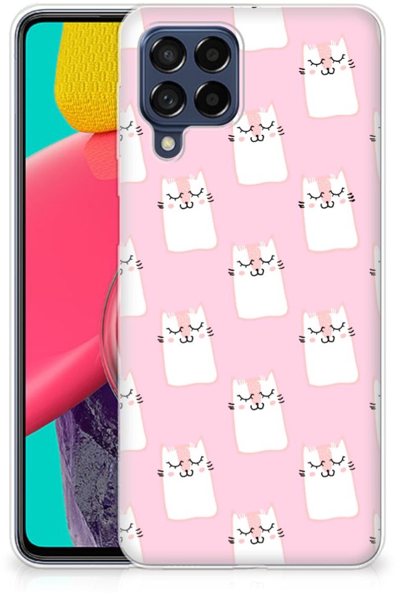 Samsung Galaxy M53 TPU Hoesje Sleeping Cats