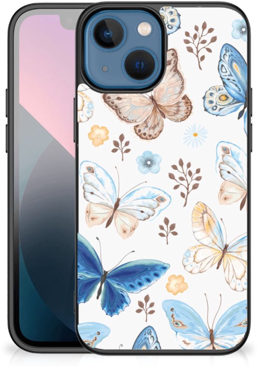 Back Cover voor Dierenprint Telefoonhoesje voor Apple iPhone 13 mini Vlinder