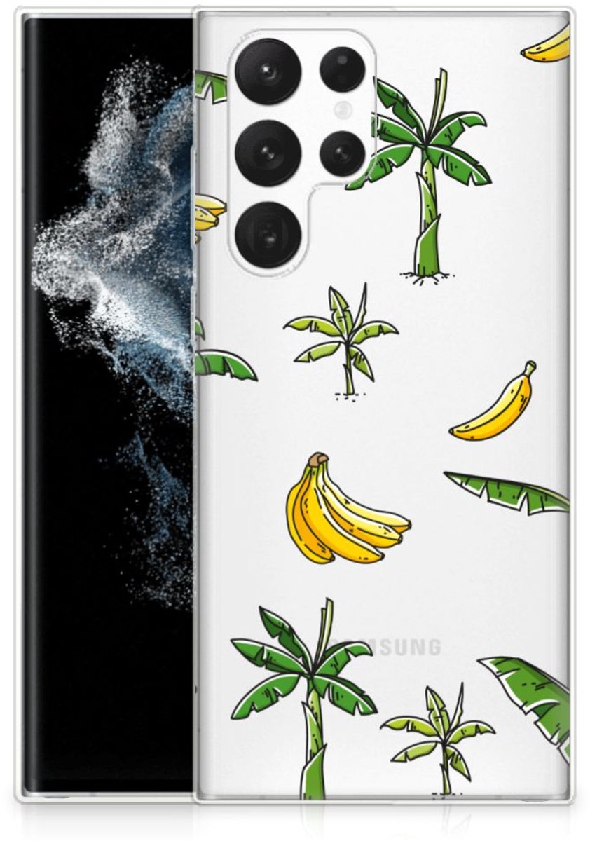 TPU Hoesje voor Samsung Galaxy S22 Ultra TPU Case Banana Tree