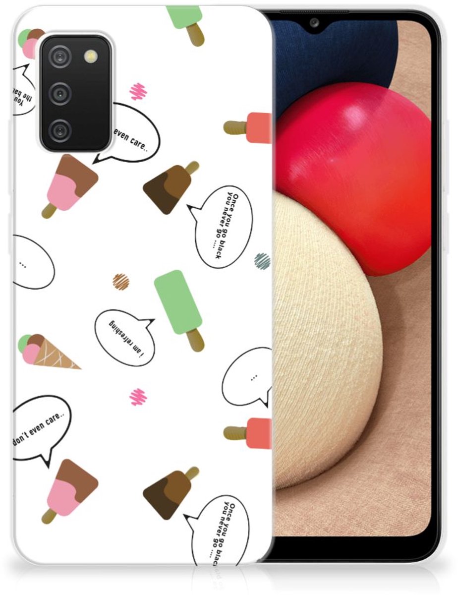 Samsung Galaxy A02s Siliconen Case IJsjes