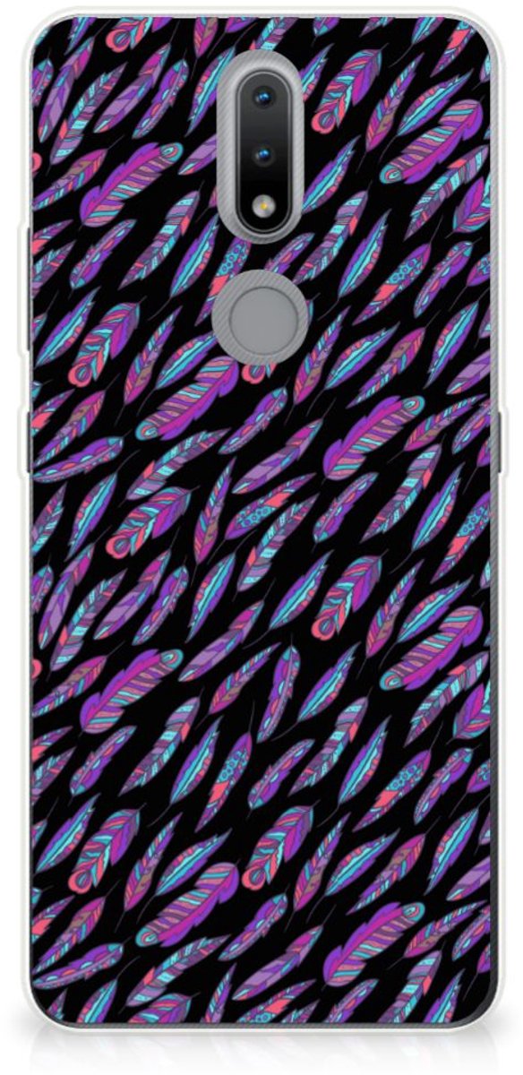 Nokia 2.4 TPU bumper Feathers Color