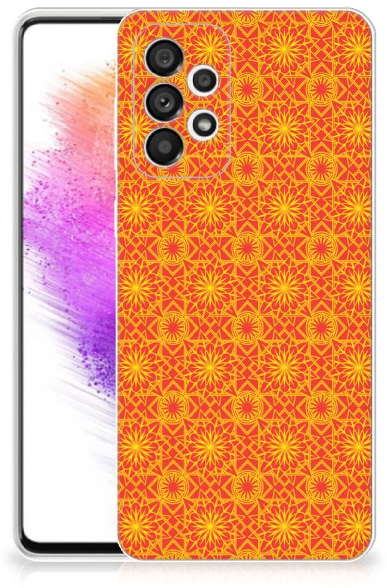 Samsung Galaxy A73 5G TPU bumper Batik Oranje