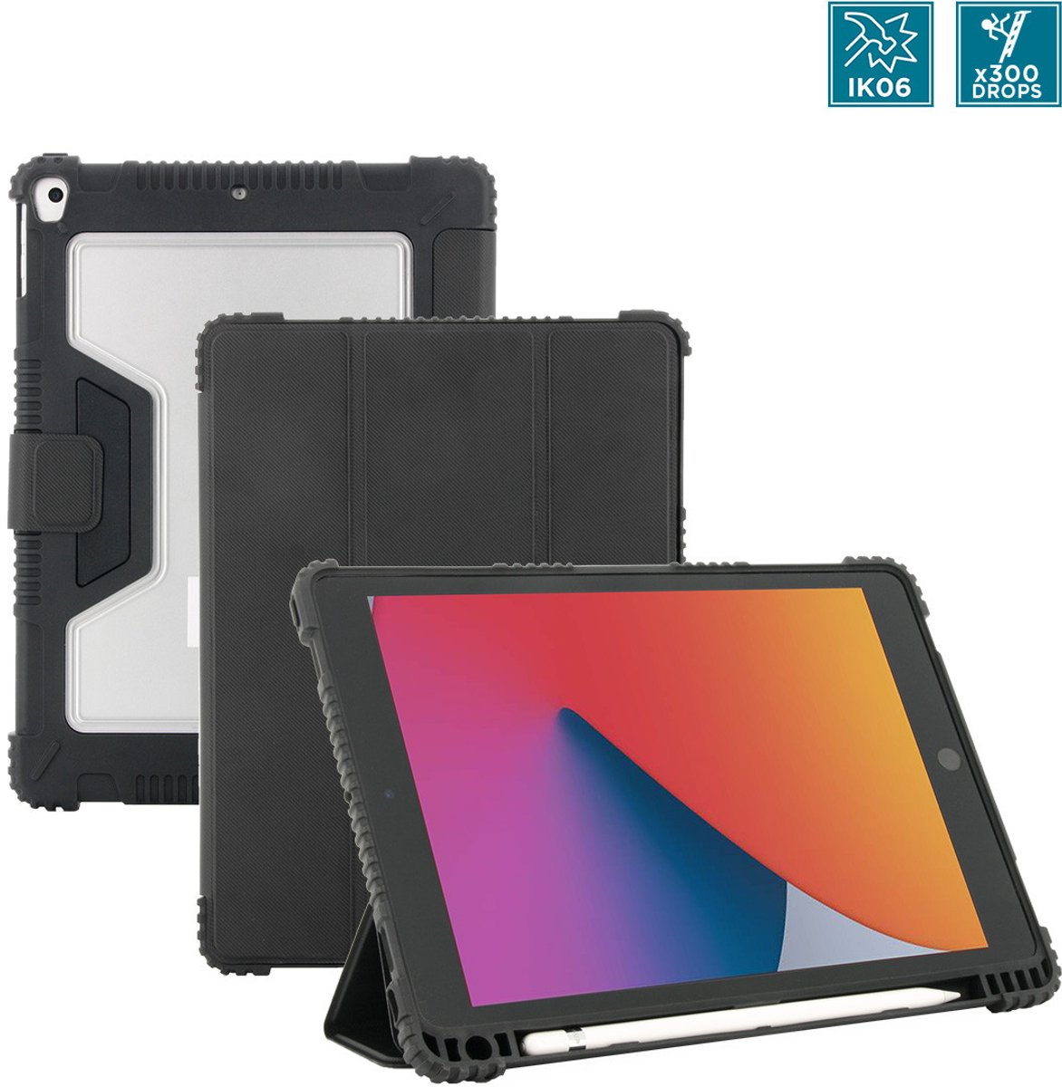 Mobilis Rugged Case for iPad 10.2'' 9th/8th/7th 25,9 cm (10.2") Folioblad Zwart