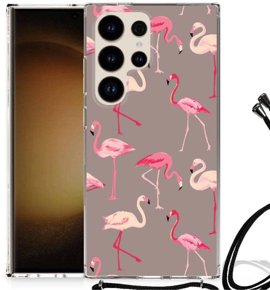 Samsung Galaxy S24 Ultra Case Anti-shock Flamingo