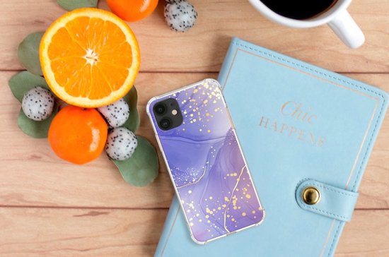 Coque arrière pour Apple iPhone 11 Aquarelle Violet