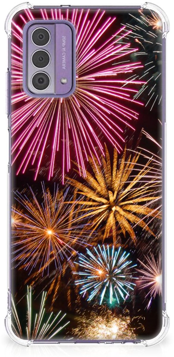 TPU Case Anti-Shock voor Nokia G42 Anti Shock Bumper Case Vuurwerk