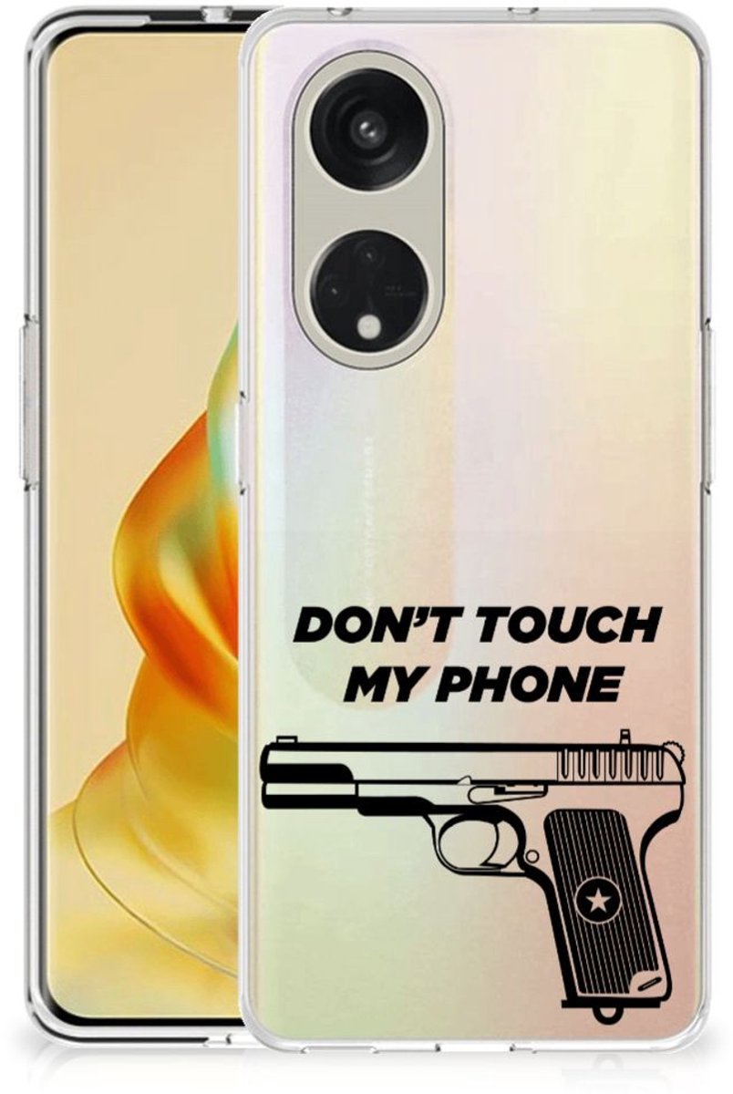 OPPO Reno8 T 5G Silicone-hoesje Pistol DTMP