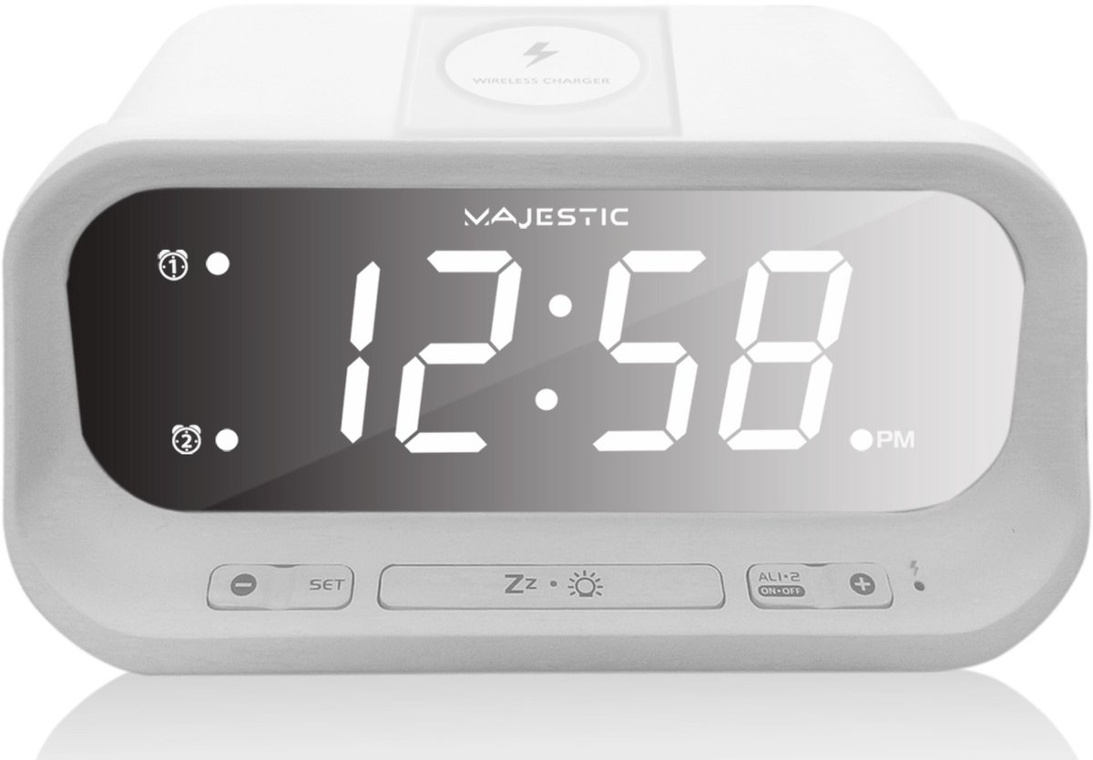 New Majestic SVE-236WI Digitale wekker Wit