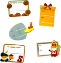 Sinterklaas Naamstickers 20 stickers (2 vel