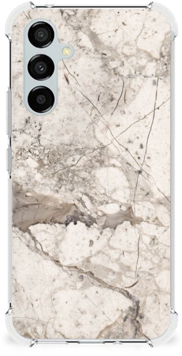 Samsung Galaxy A54 Anti-Shock Hoesje Marmer Beige