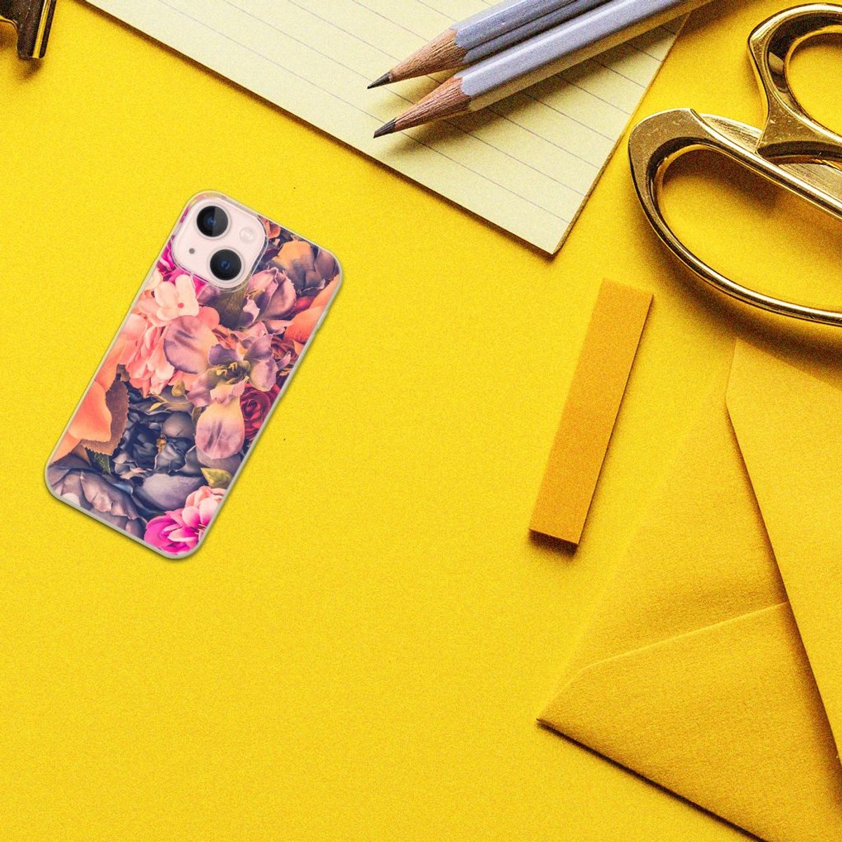 TPU Hoesje voor iPhone 13 mini TPU Case Bosje Bloemen