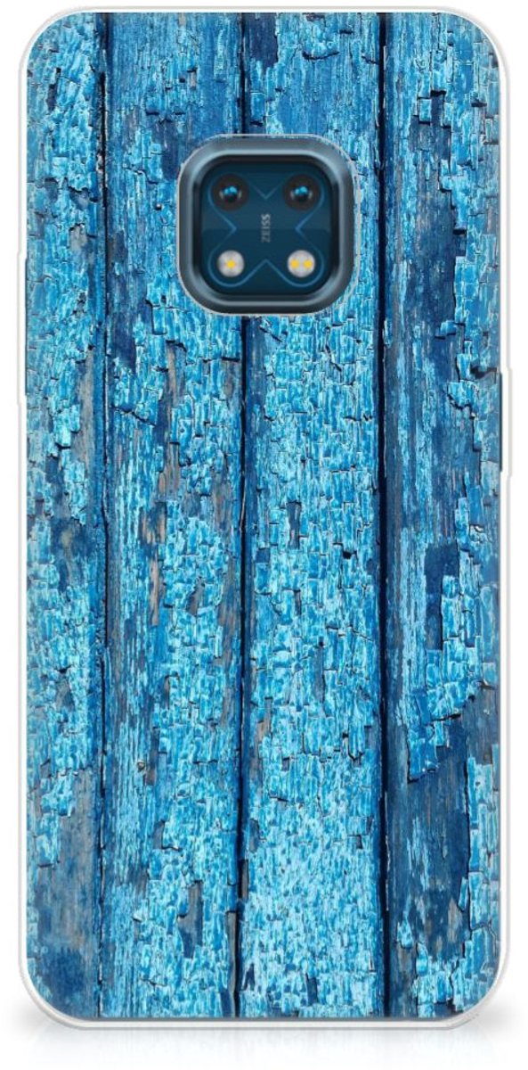 Nokia XR20 Bumper Hoesje Wood Blue