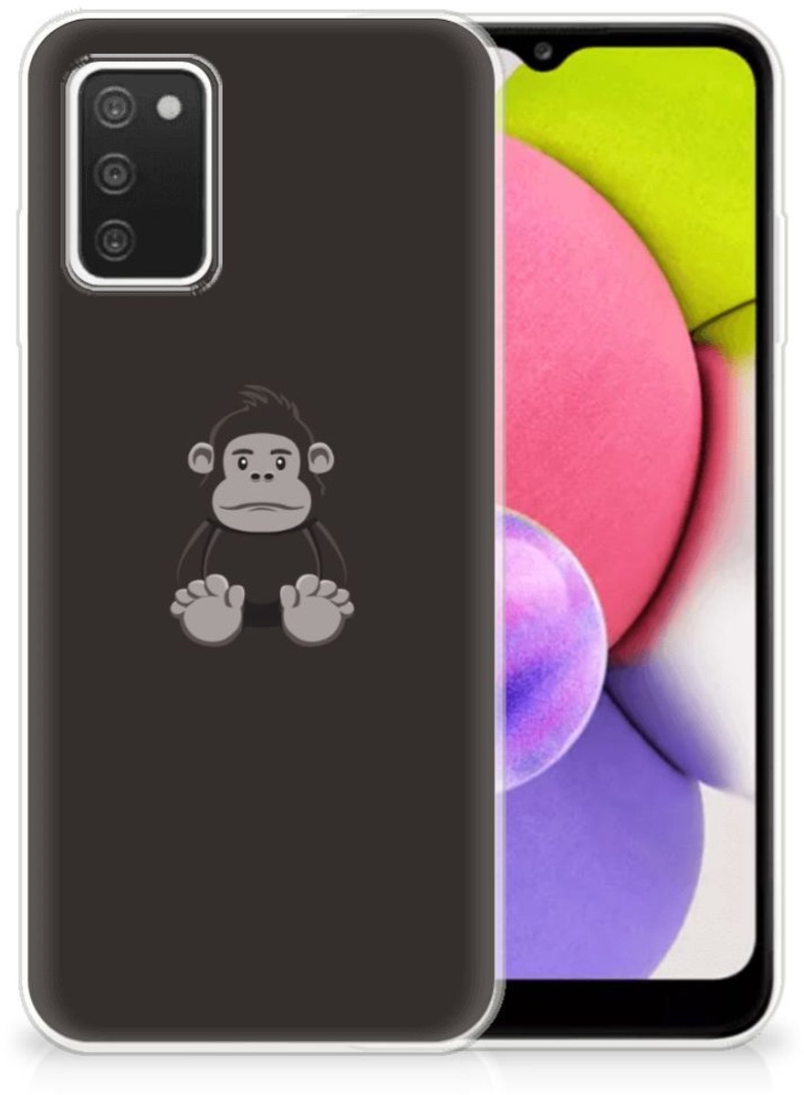 Samsung Galaxy A03S Telefoonhoesje met Naam Gorilla