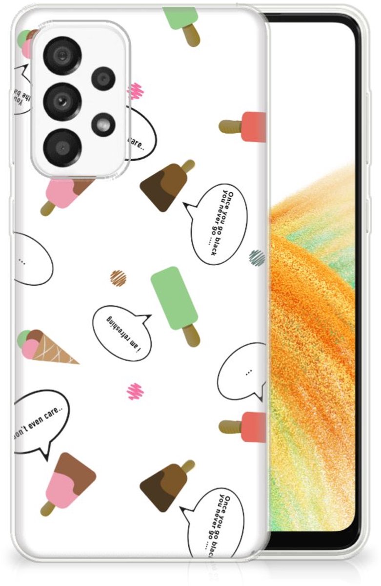 Samsung Galaxy A33 5G Siliconen Case IJsjes