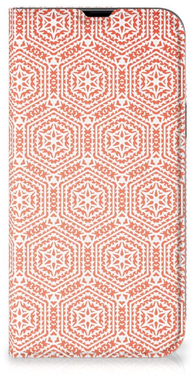 iPhone 13 Pro Max Hoesje met Magneet Pattern Orange