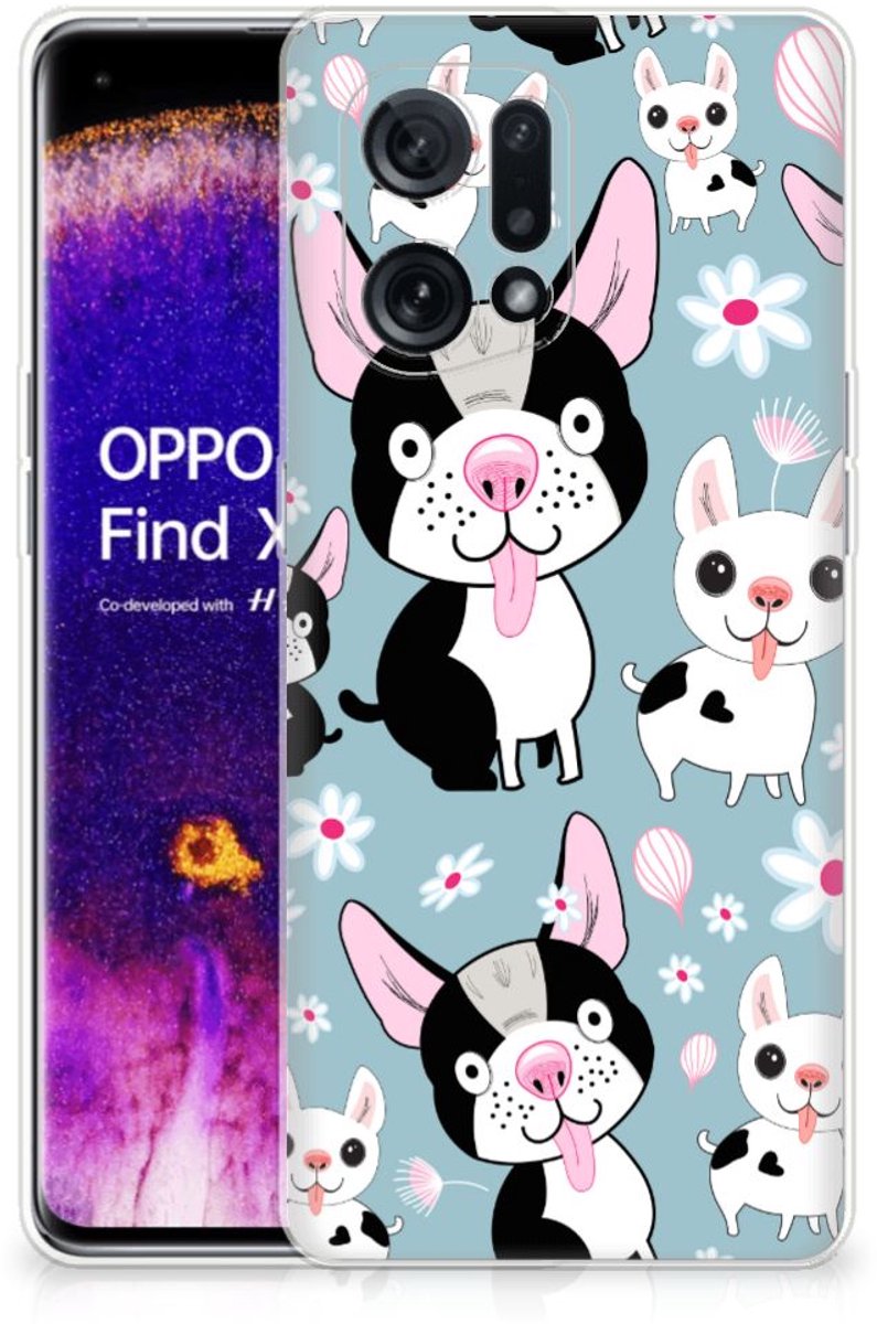 OPPO Find X5 TPU Hoesje Hondjes