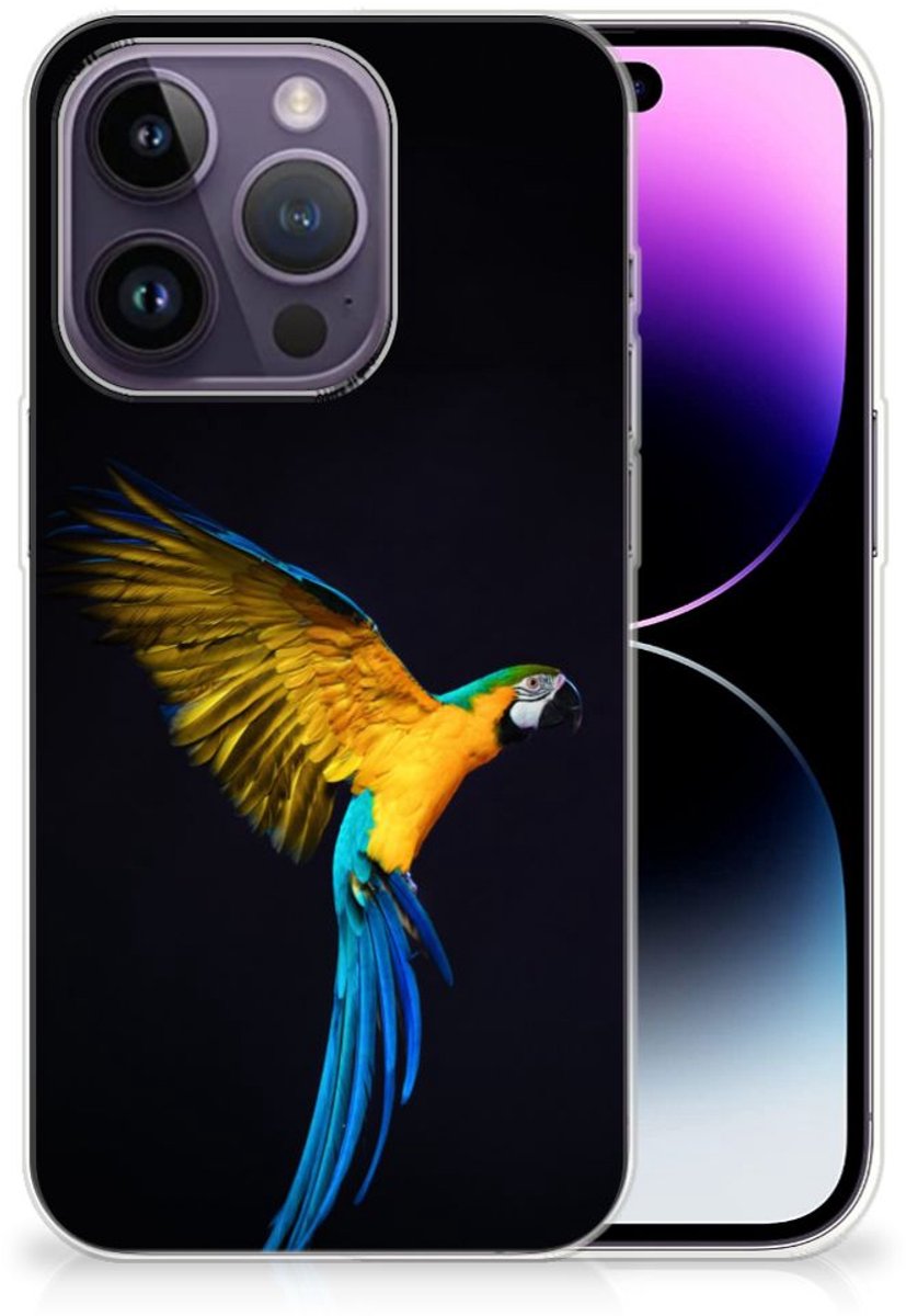 Apple iPhone 14 Pro TPU Hoesje Papegaai