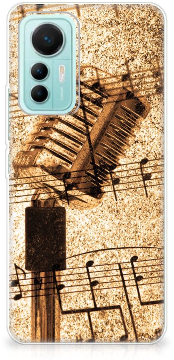 Xiaomi 12 Lite Siliconen Hoesje met foto Bladmuziek
