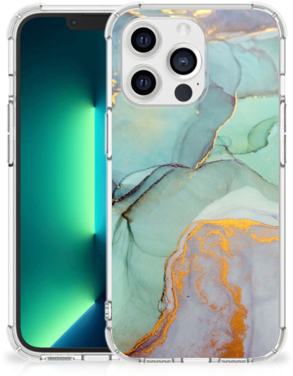 Back Cover voor iPhone 13 Pro Max Watercolor Mix