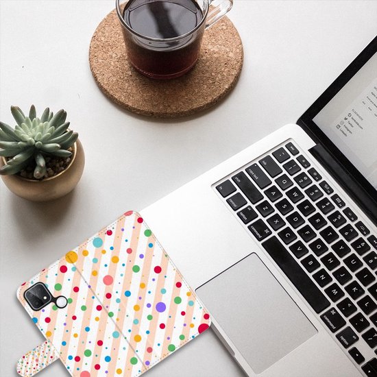 Étui pour téléphone portable OPPO A15 Flip Cover Dots