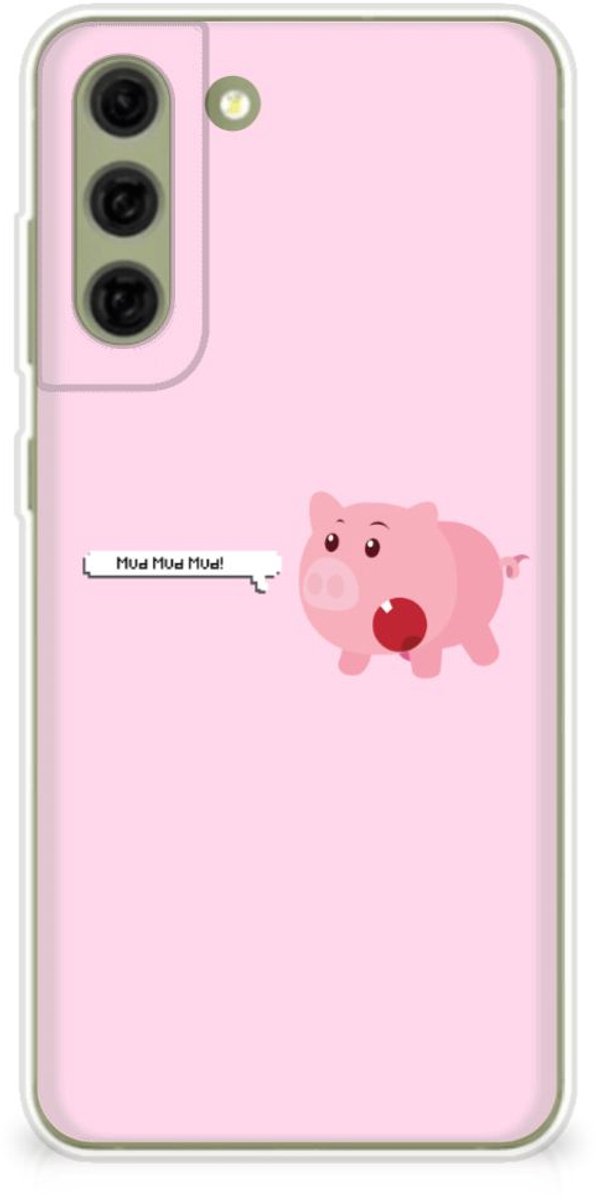 Samsung Galaxy S21FE Telefoonhoesje met Naam Pig Mud