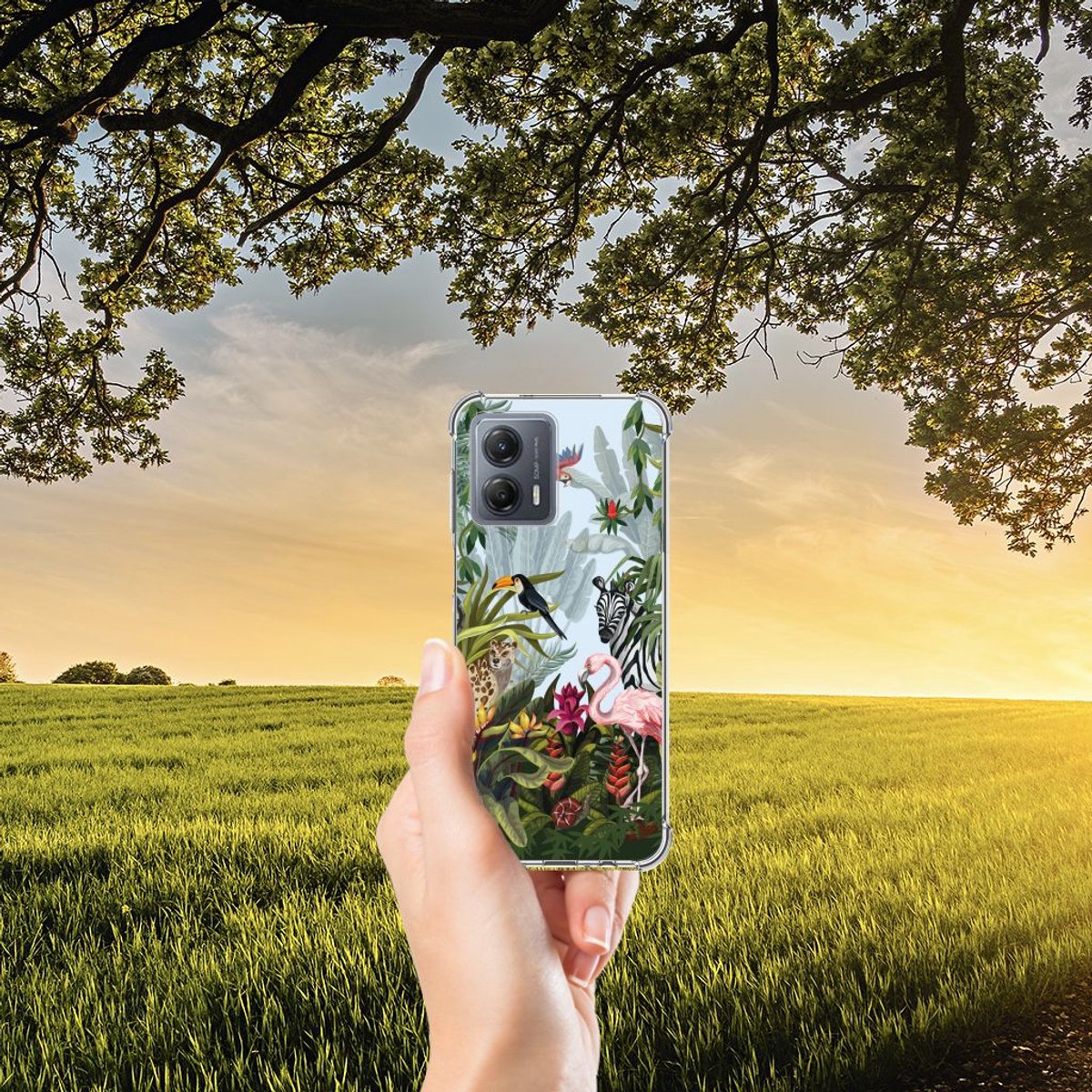 Case Anti-shock voor Motorola Moto G53 Jungle