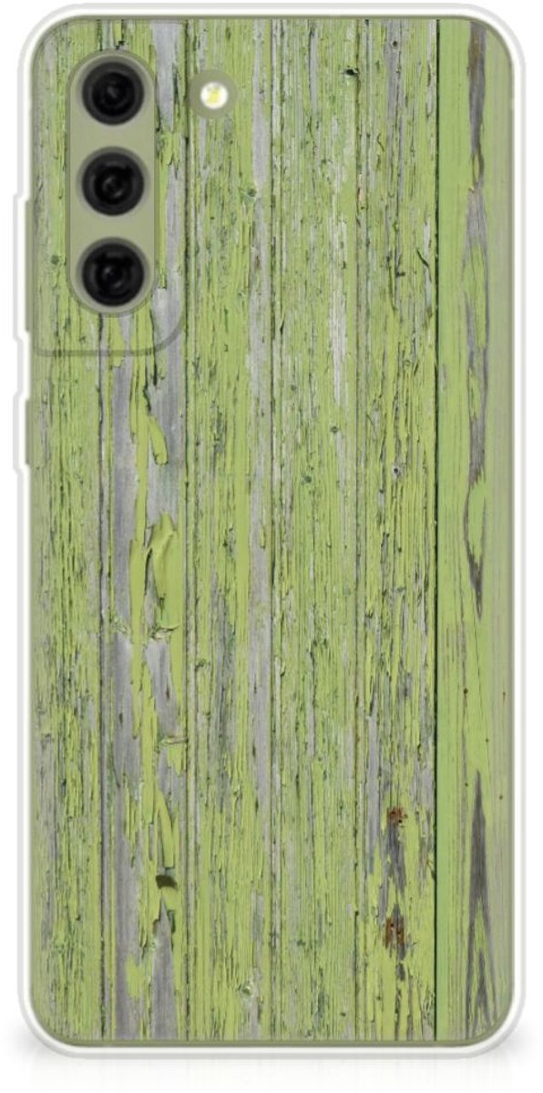 Samsung Galaxy S21FE Bumper Hoesje Green Wood