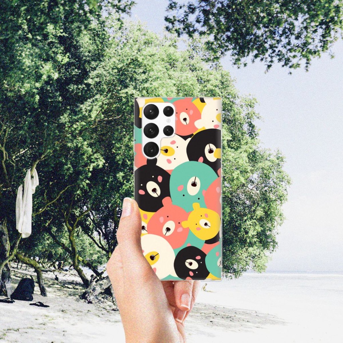 Samsung Galaxy S22 Ultra Telefoonhoesje met Naam Bears