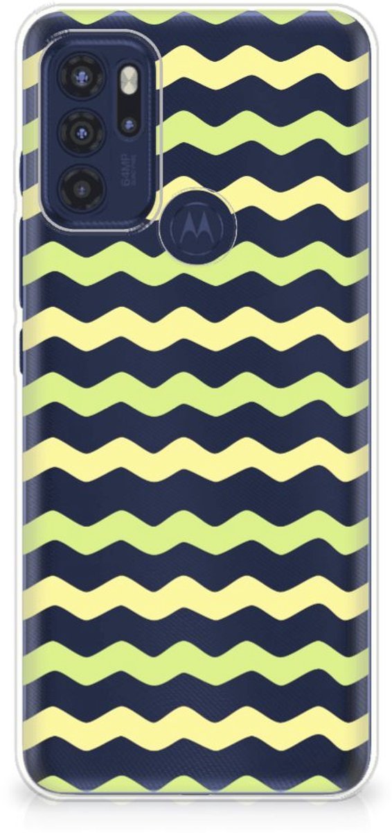Motorola Moto G60s TPU bumper Waves Yellow