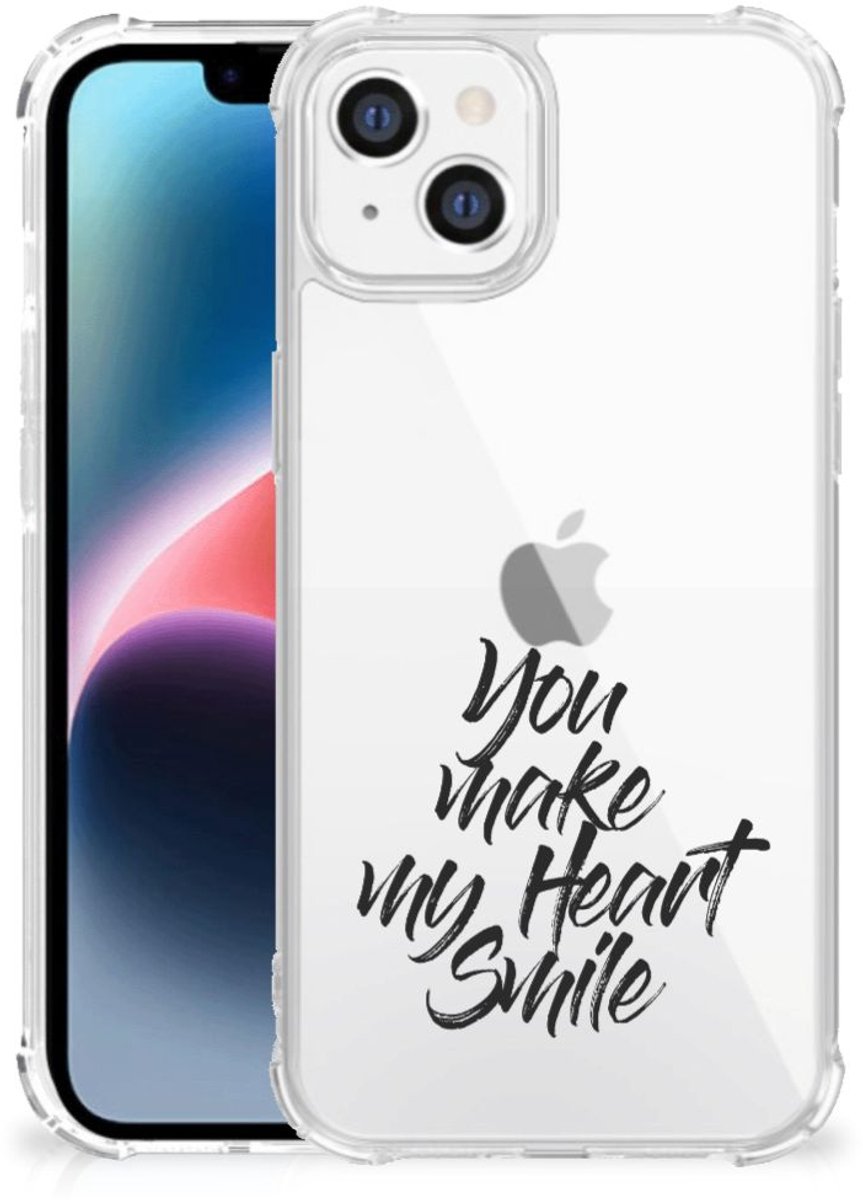 Apple iPhone 14 Plus Telefoonhoesje met tekst Heart Smile