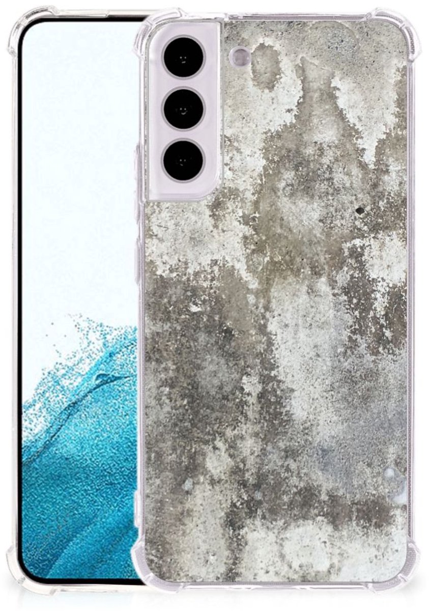 Samsung Galaxy S22 Plus Anti-Shock Hoesje Beton Print