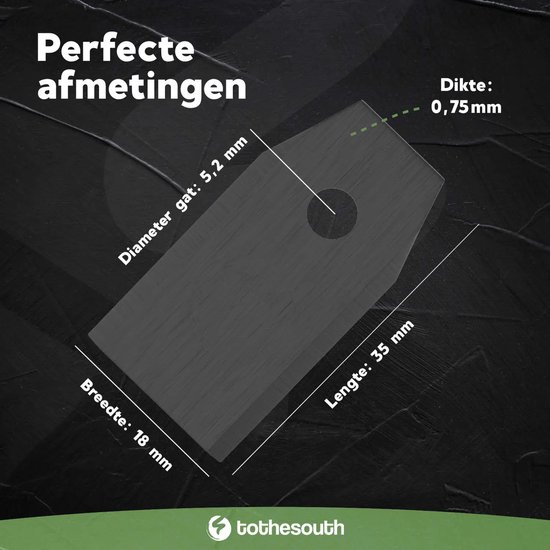To the South® Robotmaaier Mesjes staal geschikt voor Gardena R70Li - 60 stuks van To the South — afbeelding 5