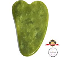 Gua Sha Jade Schraper - Gezichtsmassage Tool voor Ontspanning