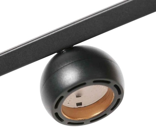 Lampe à suspension design noire moderne Marcadore | 6 LED lumineuses